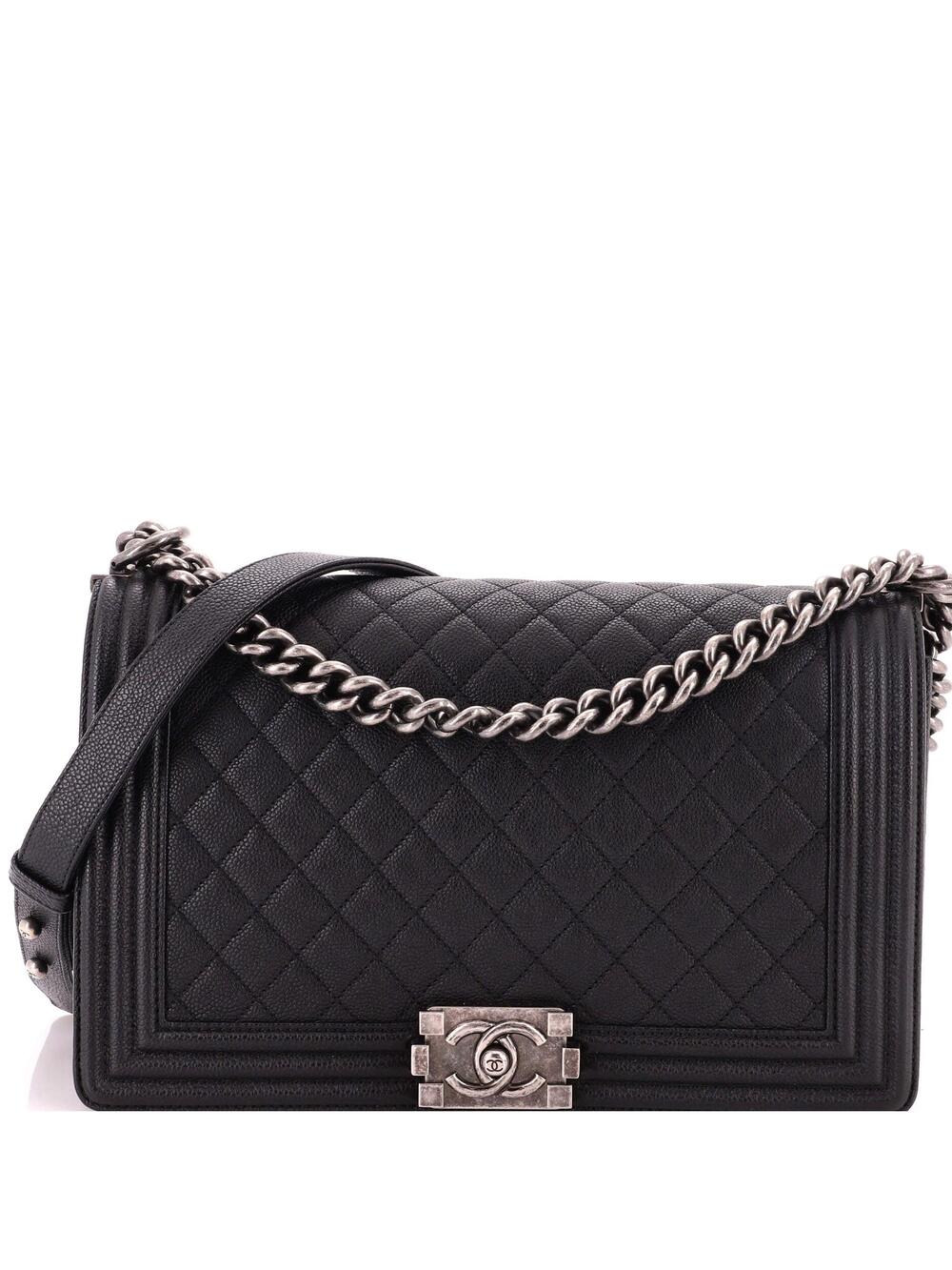 Chanel Boy Flap Bag Quilted Caviar New #370911C41B